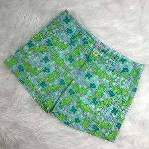 Lilly Pulitzer size 2 shorts alberta alligator
